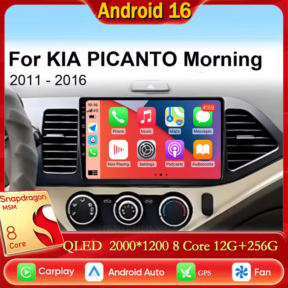 Android Car Stereo 2 Din 8 Core - Untuk Kia Morning Picanto 2011 -