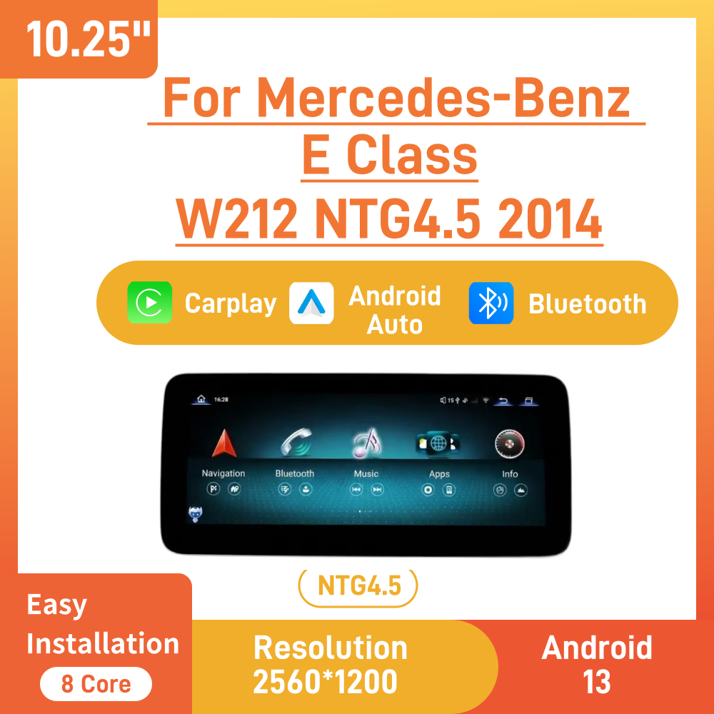 Car Multimedia Rear Seat Entertainment - Untuk Mercedes Benz E-Class NTG4.5 2014,