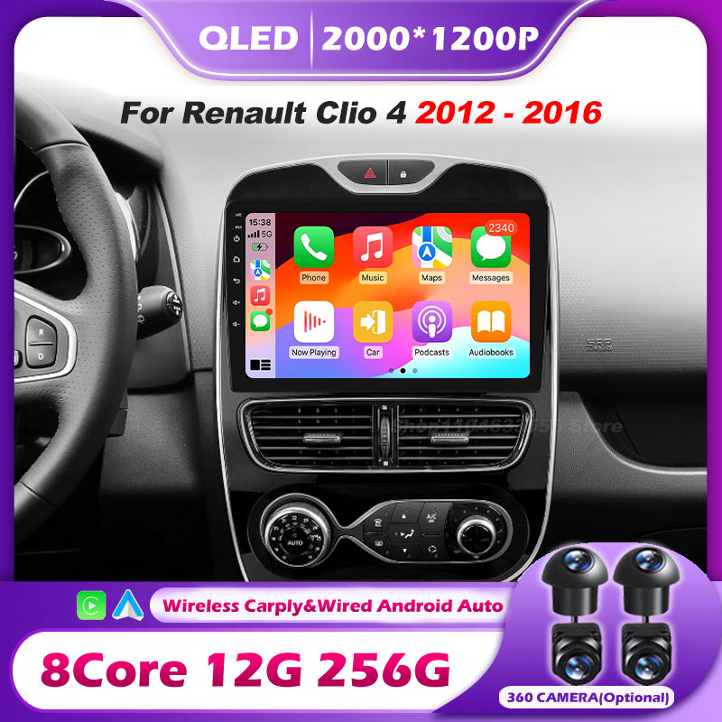 Car Radio Gps Navigation 10 Inch - Untuk Renault Clio 4 2012-2016 Carplay
