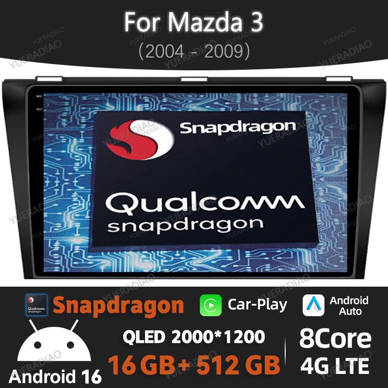 Android Car Stereo 2 Din 8 Core - Radio Mobil Android 16 Untuk Mazda