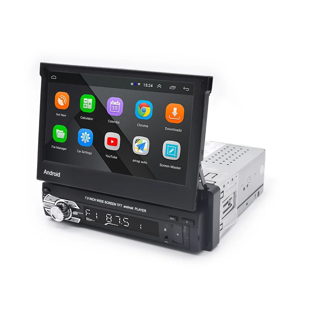 Car Radio 1 Din Flip Out Screen - 1 Pemutar DVD Mobil dengan Layar