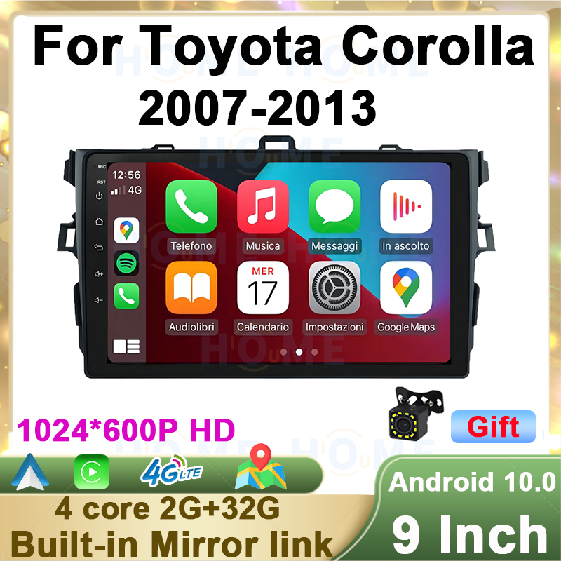 Car Multimedia Player Carplay Android Auto - Android 13 Radio Navigasi GPS Multimedia