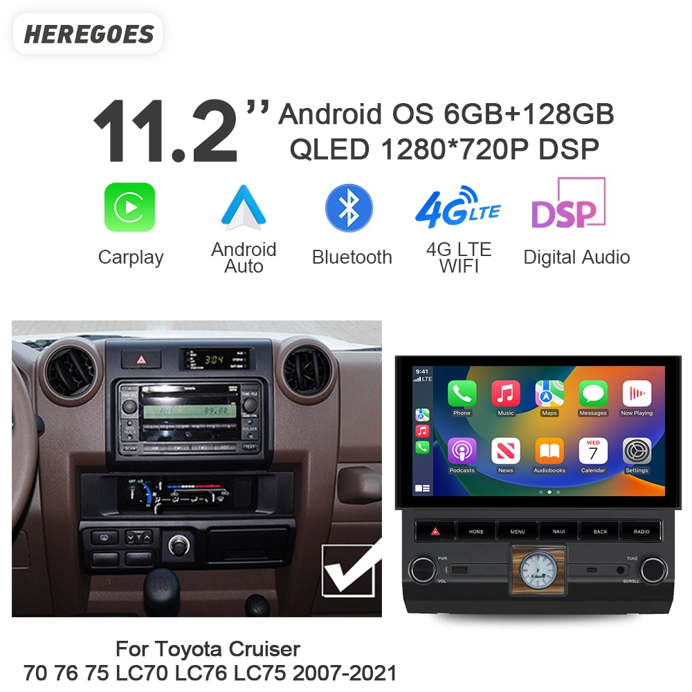 Car Dvd Player Bluetooth Steering Wheel - Pemutar media mobil, 720P Auto Android