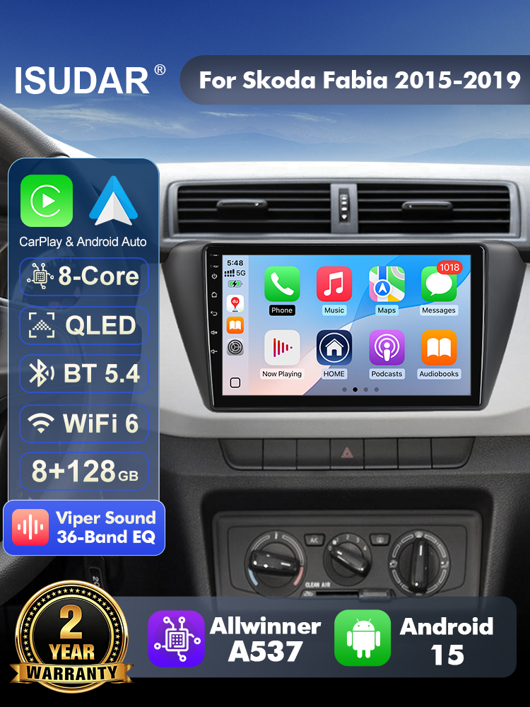 Android Head Unit 6Gb 128Gb - ISUDAR T57 Radio Android 15 untuk
