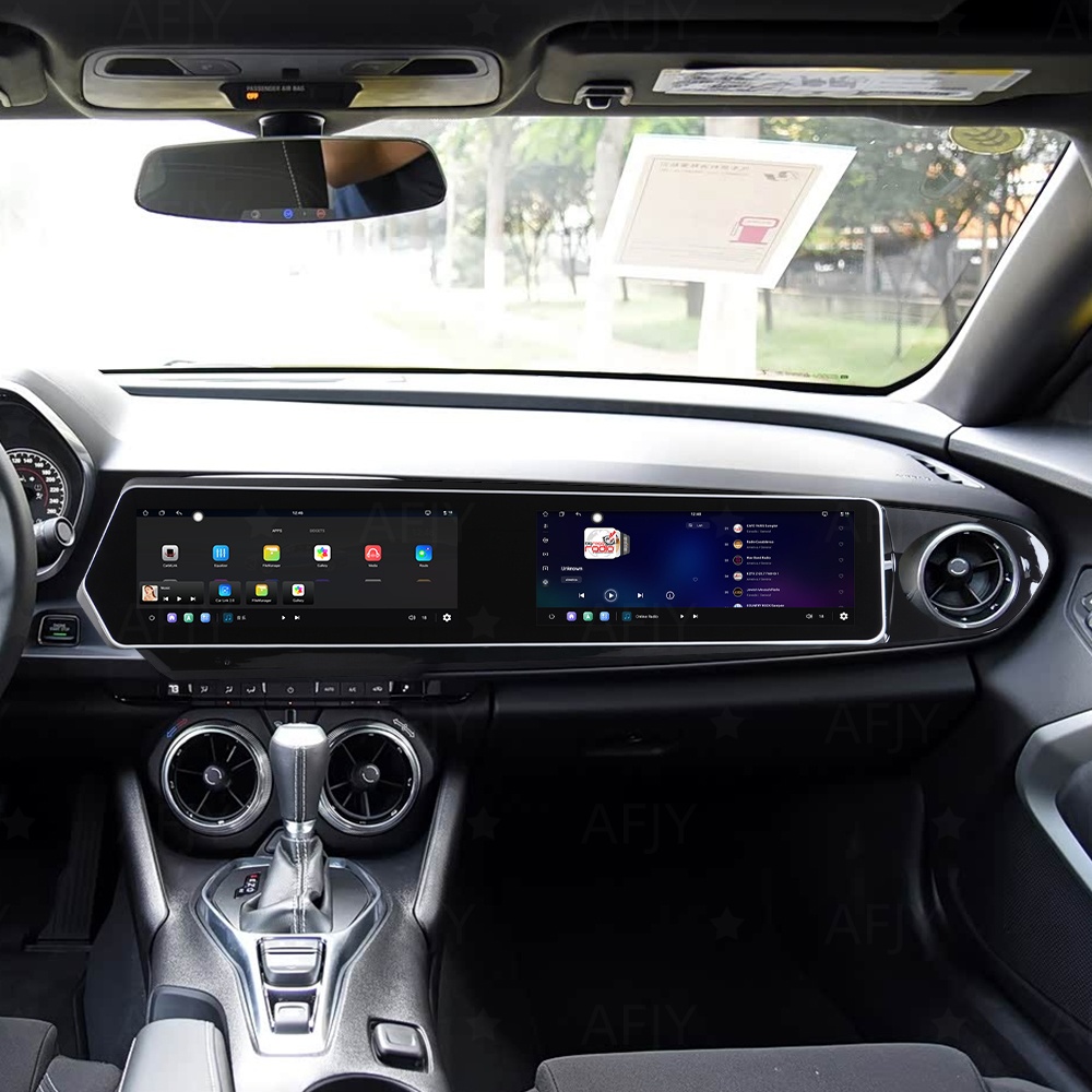 Android Auto Head Unit 12.3 Inch - Unit Head GPS Mobil Layar Ganda