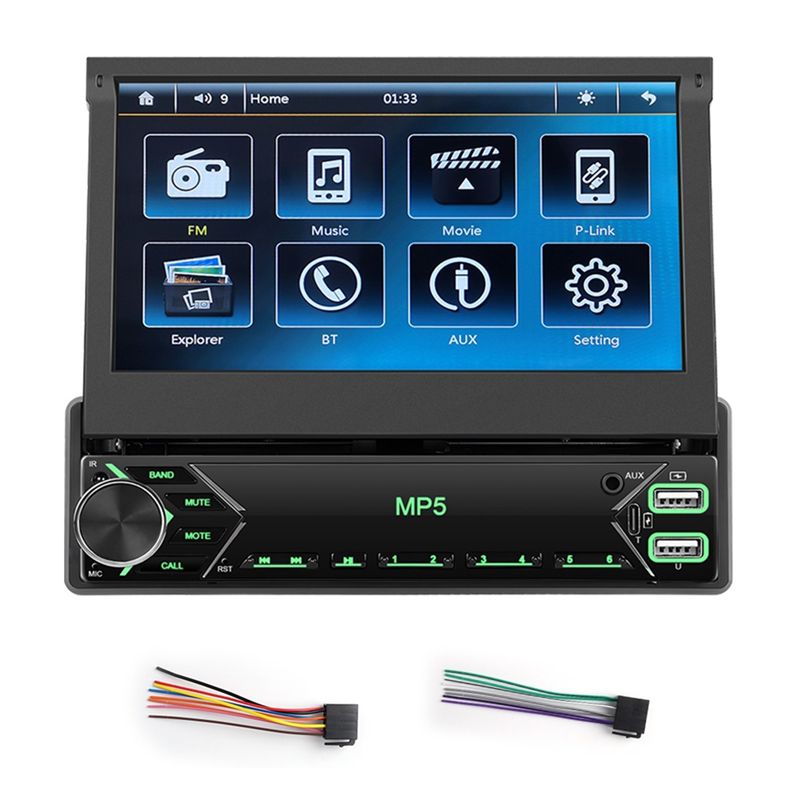 Car Radio 1 Din Flip Out Screen - 1 Din Layar Sentuh Stereo Mobil