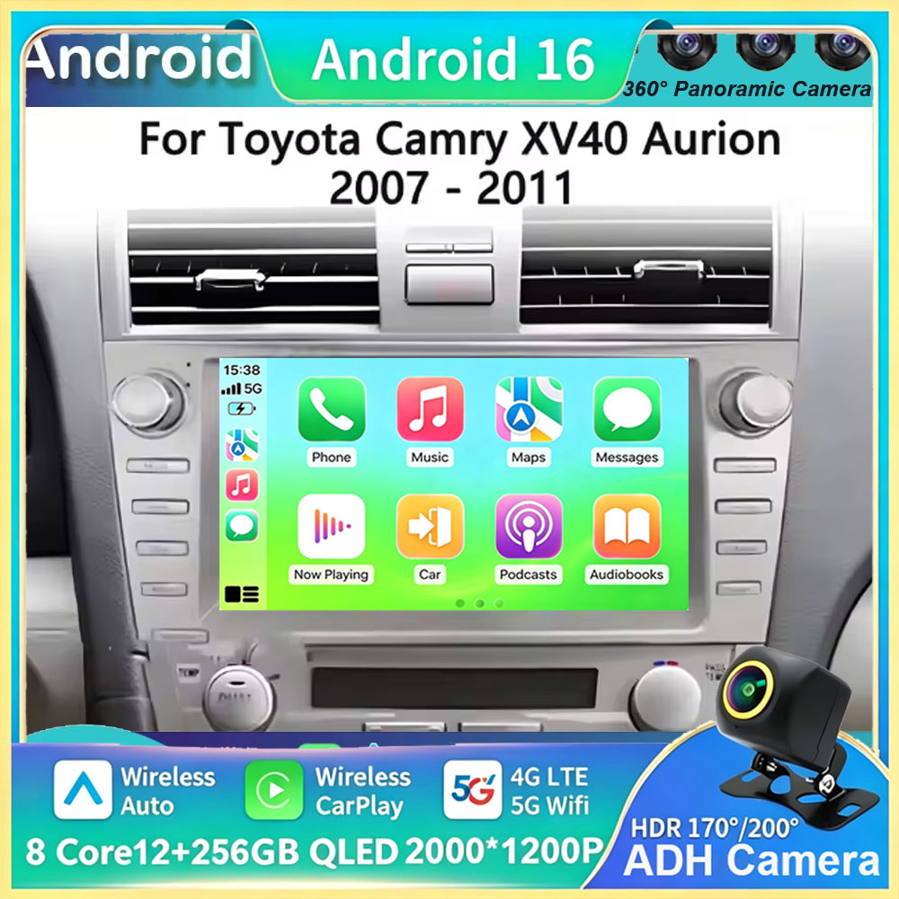 Android Car Stereo 2 Din 8 Core - Carplay Auto Android 16 Untuk Toyota