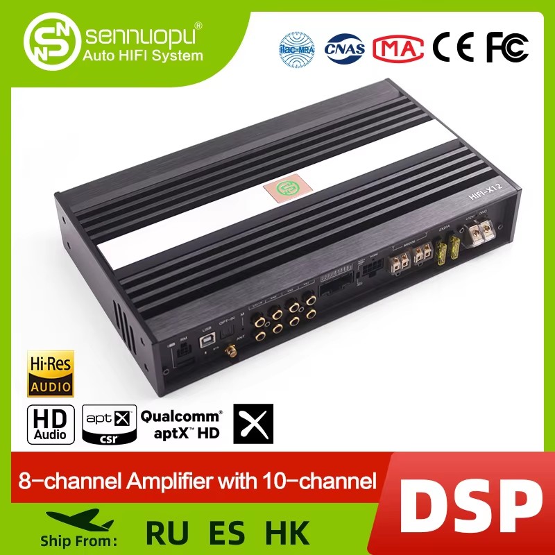 Car Stereo Dsp 8 Channel - Sennuopu Amplifier mobil 8 Channel, 10