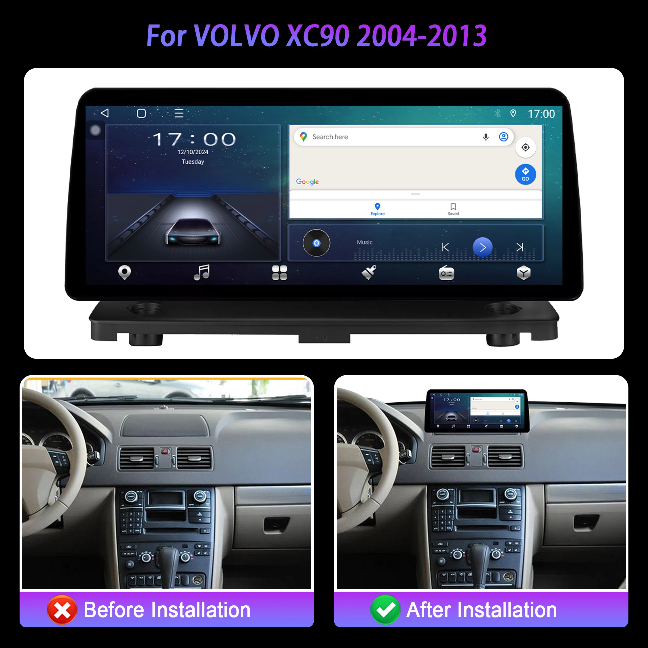 12.3 Inci untuk VOLVO XC90 200 - Android Auto Head Unit 12.3 Inch ulasan dan harga