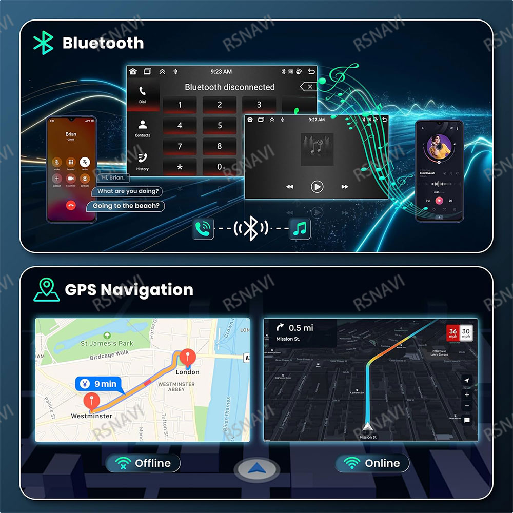 Radio Mobil Android 15 untuk T - Android Car Stereo 2 Din 8 Core ulasan dan harga