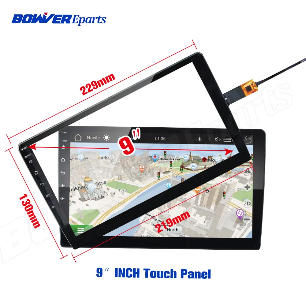 Panel layar sentuh 2.5D untuk  - Car Radio Gps Navigation 10 Inch ulasan dan harga