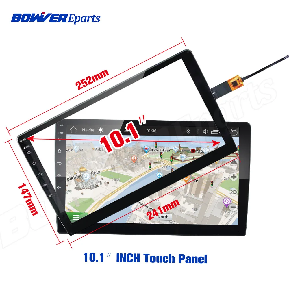 Panel layar sentuh 2.5D untuk  - Car Radio Gps Navigation 10 Inch ulasan dan harga