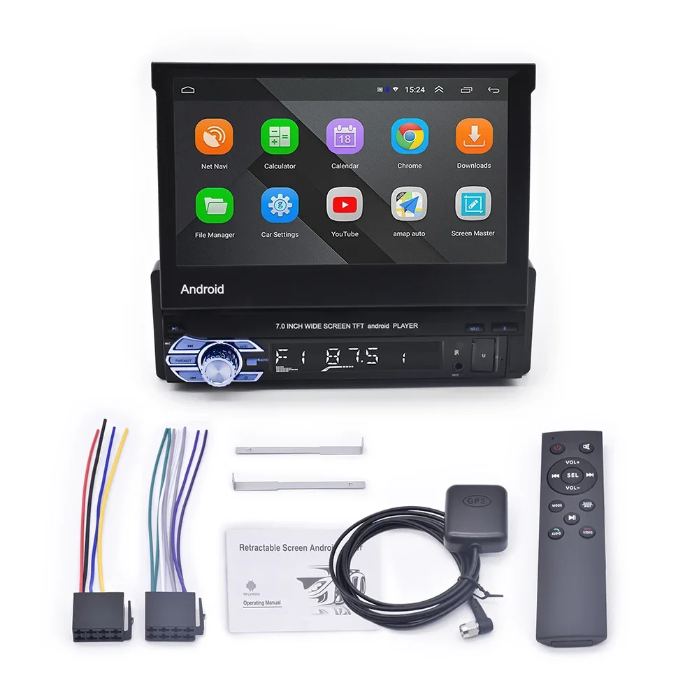 1 Pemutar DVD Mobil dengan Lay - Car Radio 1 Din Flip Out Screen ulasan dan harga
