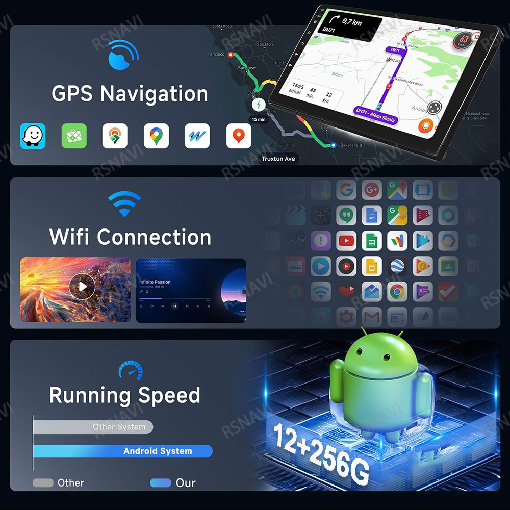 Radio Mobil Android 16 untuk M - Car Radio Gps Navigation 10 Inch ulasan dan harga