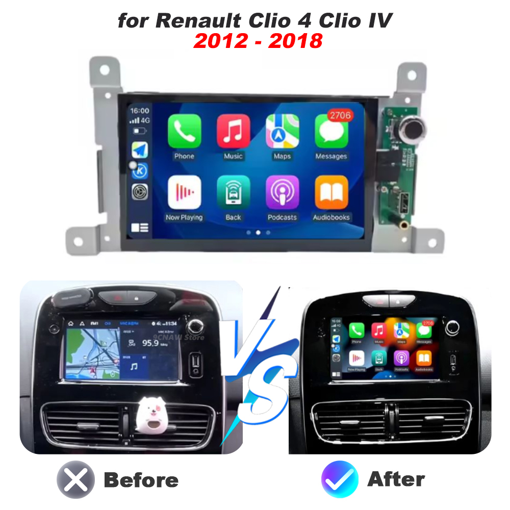 Untuk Renault Clio 4 Clio IV 2 - Car Multimedia Player Carplay Android Auto ulasan dan harga