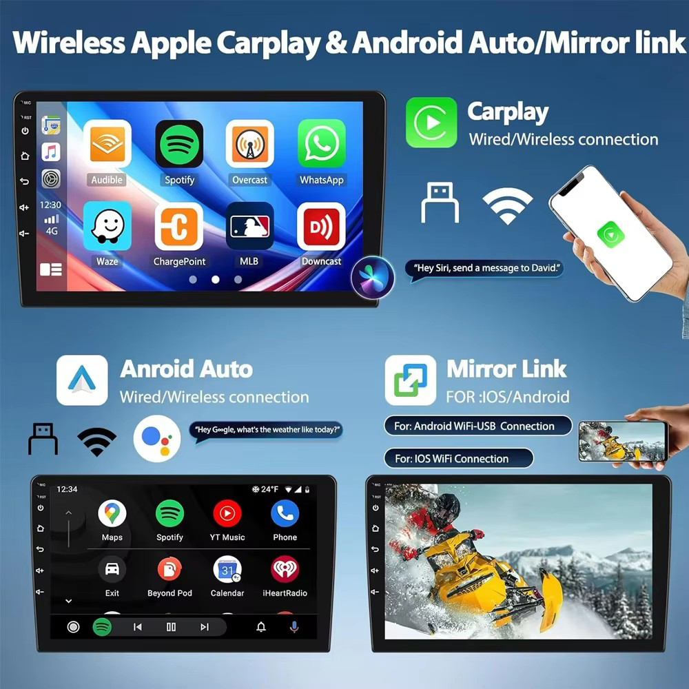 Radio Stereo Mobil Sistem Andr - Android Car Stereo 2 Din 8 Core ulasan dan harga
