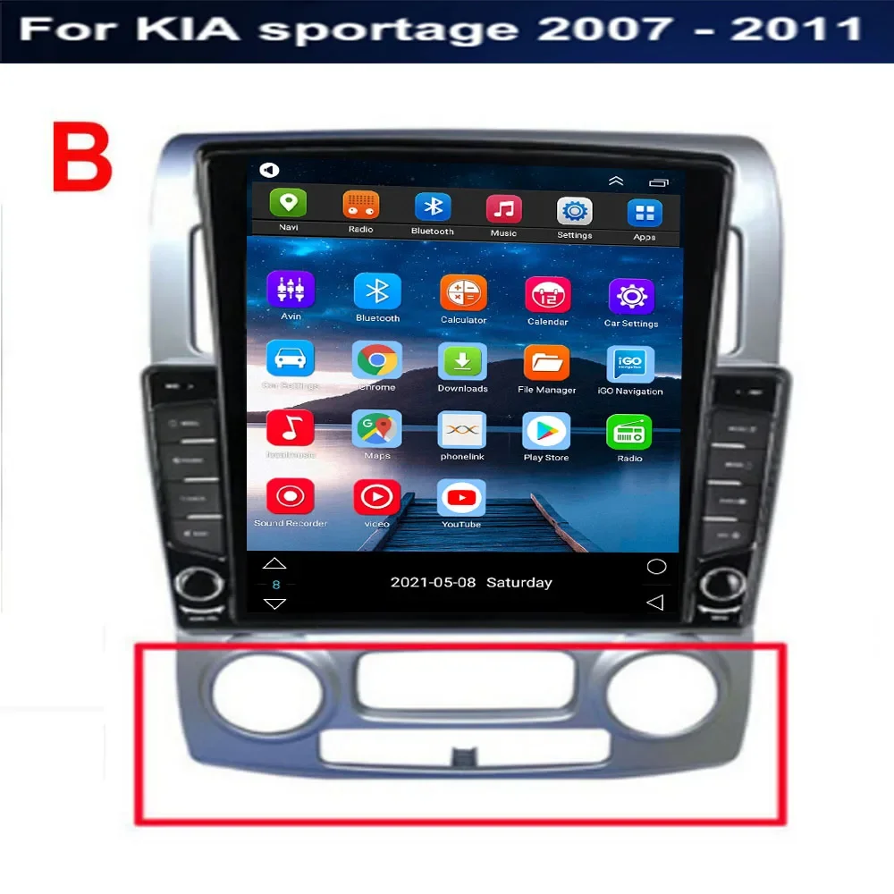 Radio Mobil Android 14.0 Gaya  - Tesla Style Screen Car Radio ulasan dan harga