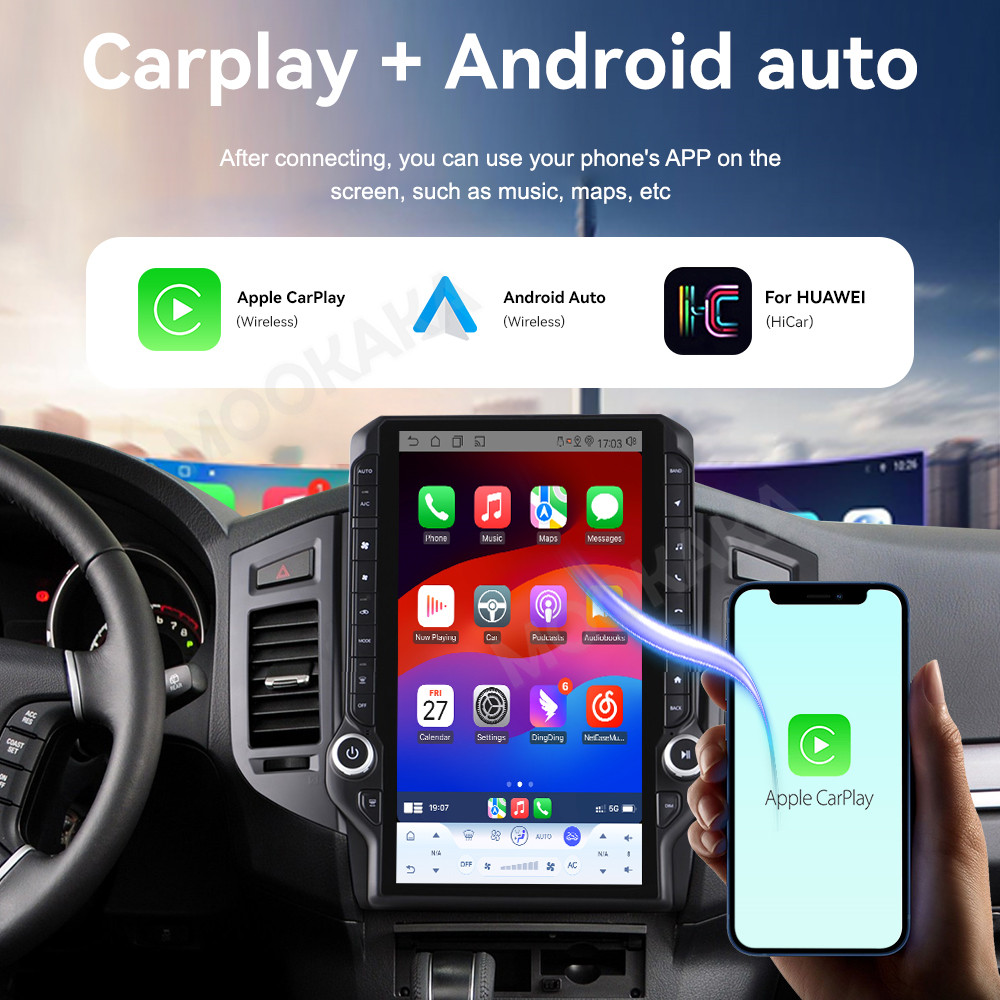 Layar 14.5 Inci Android 15.0 8 - Tesla Style Screen Car Radio ulasan dan harga