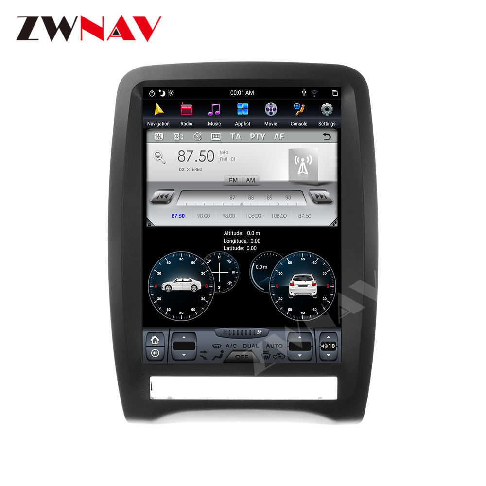 Android 128GB untuk Dodge Dura - Tesla Style Screen Car Radio ulasan dan harga