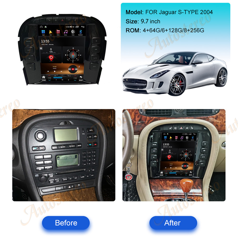 Jaguar S-TYPE 9.7 2004 Android - Android Head Unit 7862 Octa Core ulasan dan harga