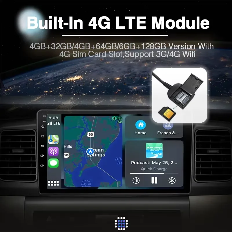 QLED 1920*720 LTE Carplay Auto - Car Dvd Player Bluetooth Steering Wheel ulasan dan harga