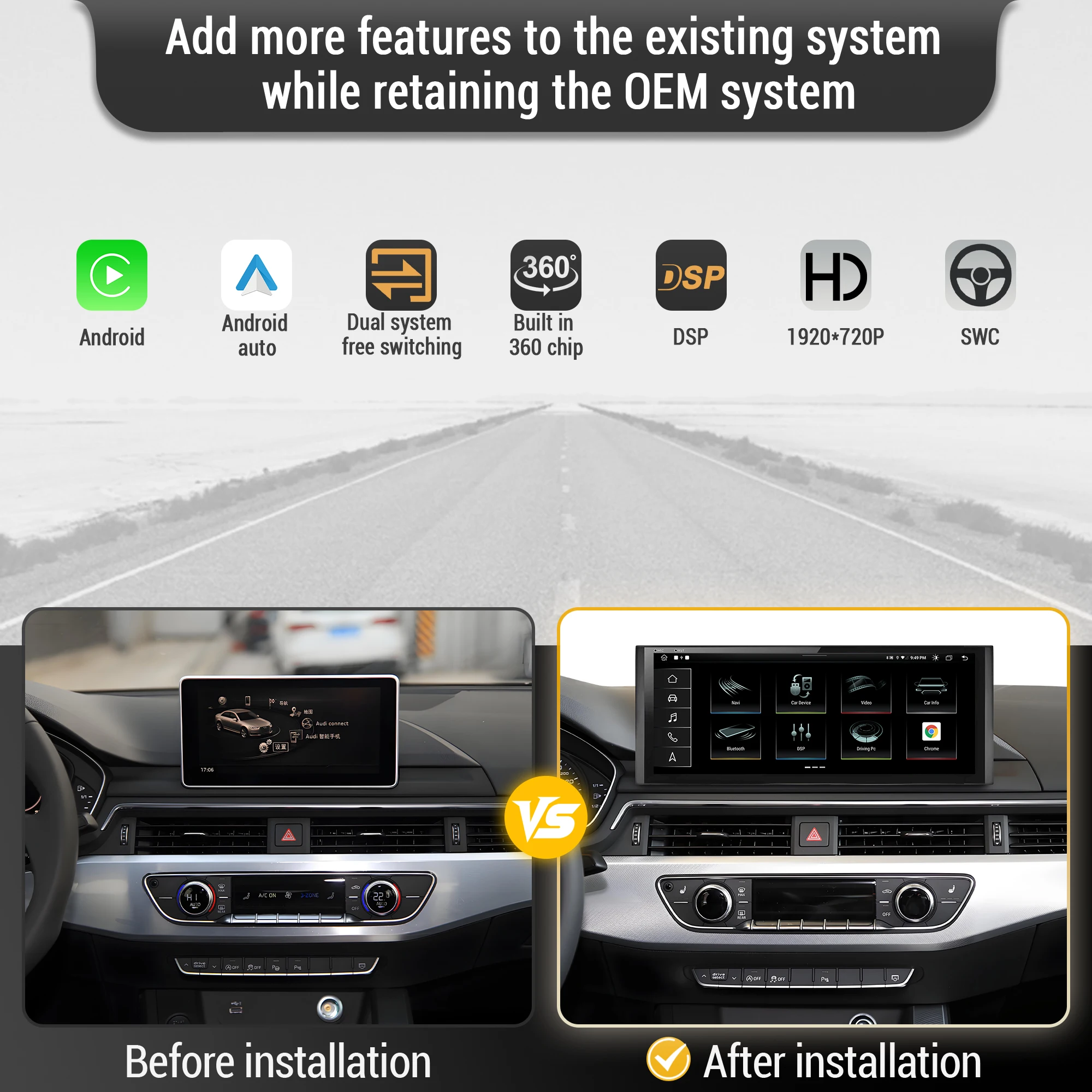 Radio Mobil Android 13 12.3 In - Android Auto Head Unit 12.3 Inch ulasan dan harga