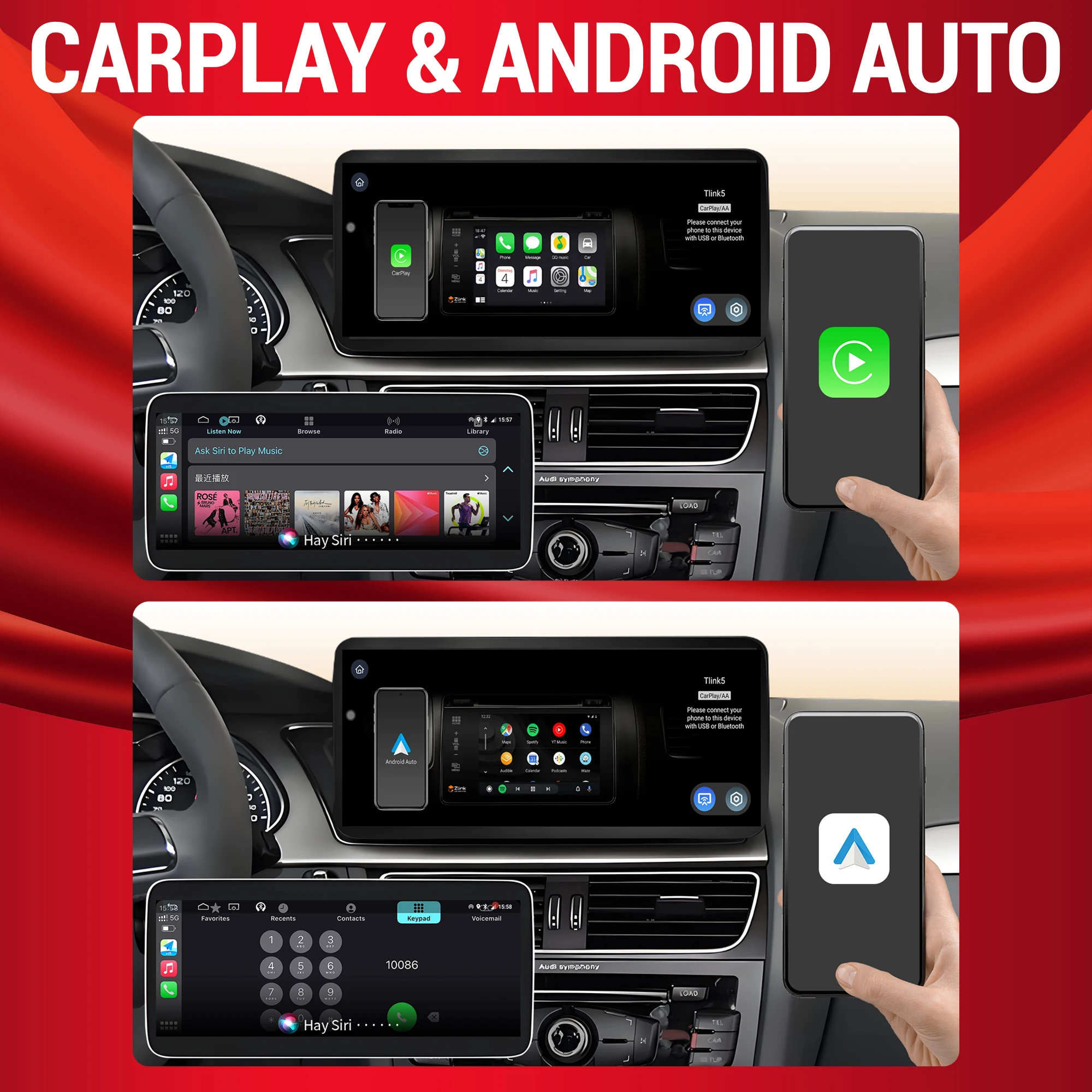 Radio Mobil Android 13 12.3 In - Android Auto Head Unit 12.3 Inch ulasan dan harga