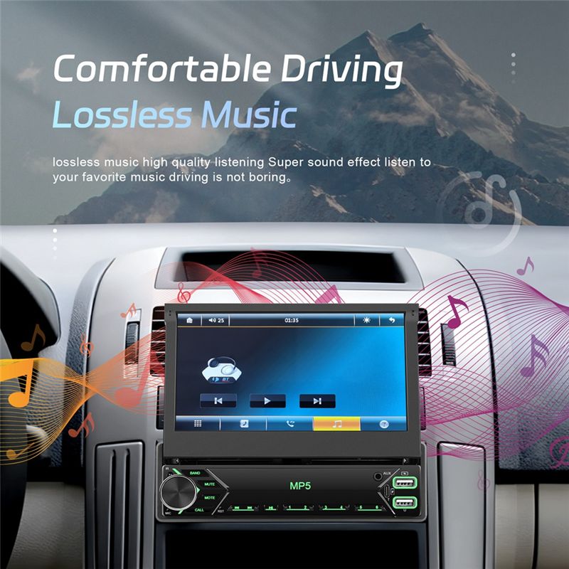 1 Din Layar Sentuh Stereo Mobi - Car Radio 1 Din Flip Out Screen ulasan dan harga