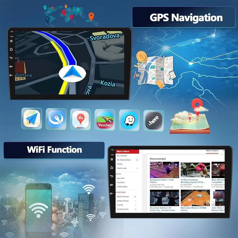 Radio Mobil Otomatis Android 9 - Android Head Unit 7862 Octa Core ulasan dan harga