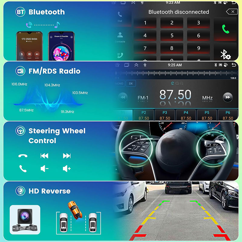 Radio Mobil Android 16 dengan  - Android Car Stereo 2 Din 8 Core ulasan dan harga