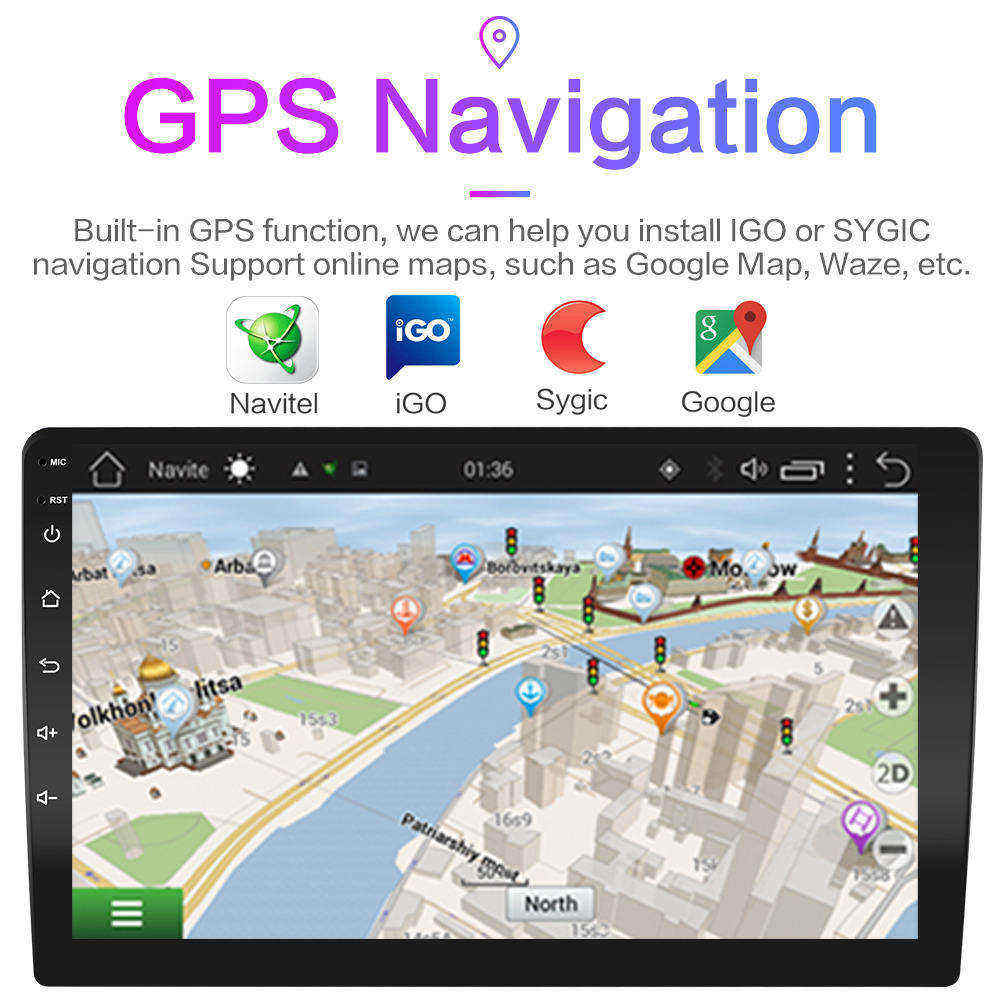 Radio Mobil 2din 7/9/10 inci A - Car Radio Gps Navigation 10 Inch ulasan dan harga