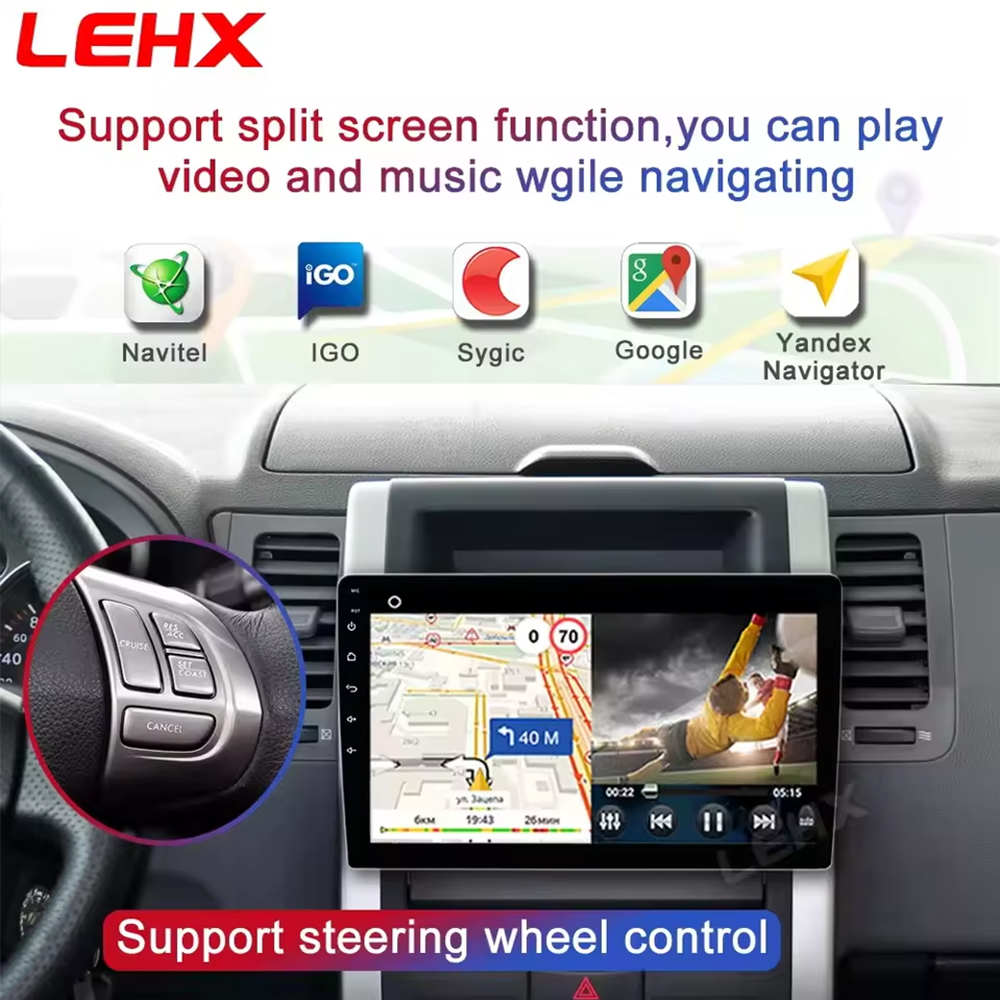LEHX 1 inci Wireless CarPlay 2 - Car Dvd Player Bluetooth Steering Wheel ulasan dan harga