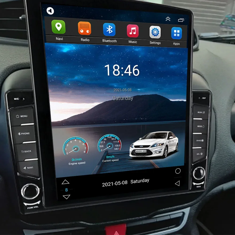 Radio Android Auto 2Din untuk  - Tesla Style Screen Car Radio ulasan dan harga