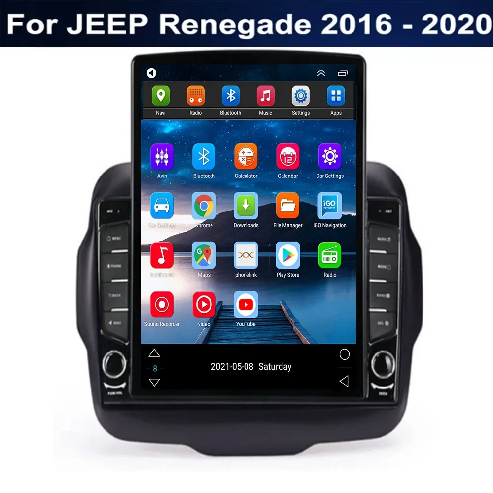 Radio Android Auto 2Din untuk  - Tesla Style Screen Car Radio ulasan dan harga