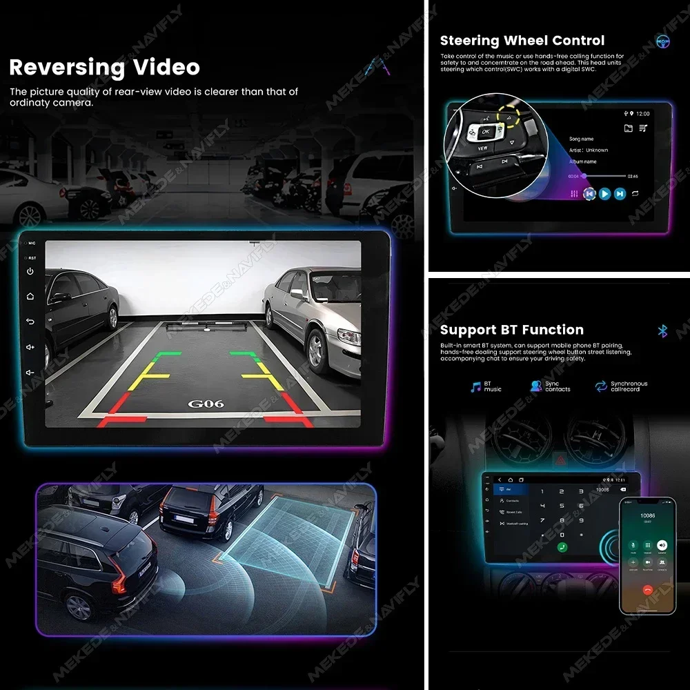 MEKEDE 2 Din Carplay Nirkabel  - Car Radio Gps Navigation 10 Inch ulasan dan harga