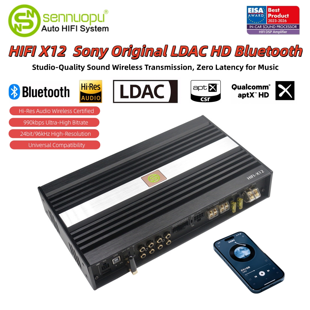 Sennuopu Amplifier mobil 8 Cha - Car Stereo Dsp 8 Channel ulasan dan harga