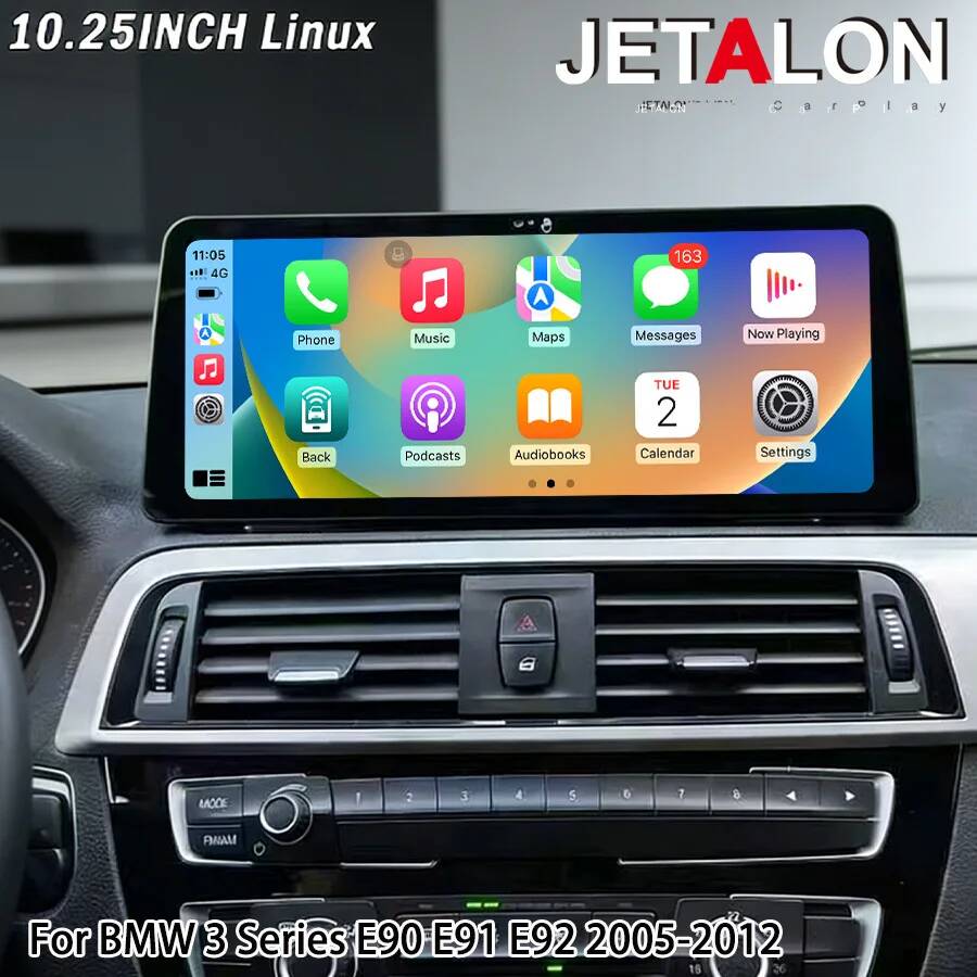10.25'' Untuk BMW Seri 3 E90 E - Car Multimedia Player Carplay Android Auto ulasan dan harga