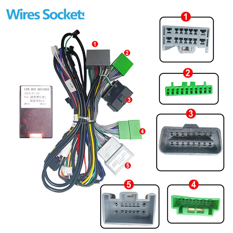 KENVOX 16Pin Kabel Harness Mob - Car Stereo Canbus Decoder ulasan dan harga