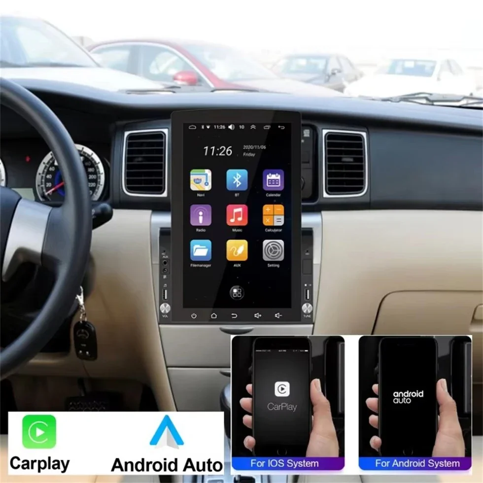 10.1 inci untuk Layar IPS berg - Tesla Style Screen Car Radio ulasan dan harga