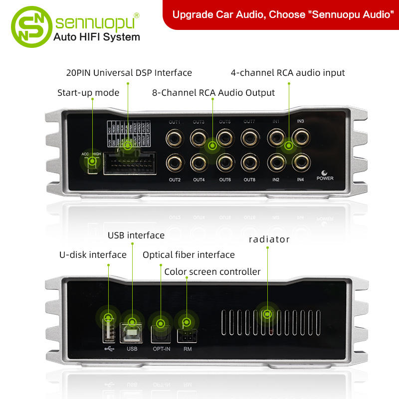 Sennuopu X10B Bluetooth 4 Ch A - Car Stereo Dsp 8 Channel ulasan dan harga