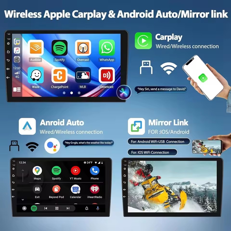 Android 16 2K QLED untuk Renau - Android Car Stereo 2 Din 8 Core ulasan dan harga
